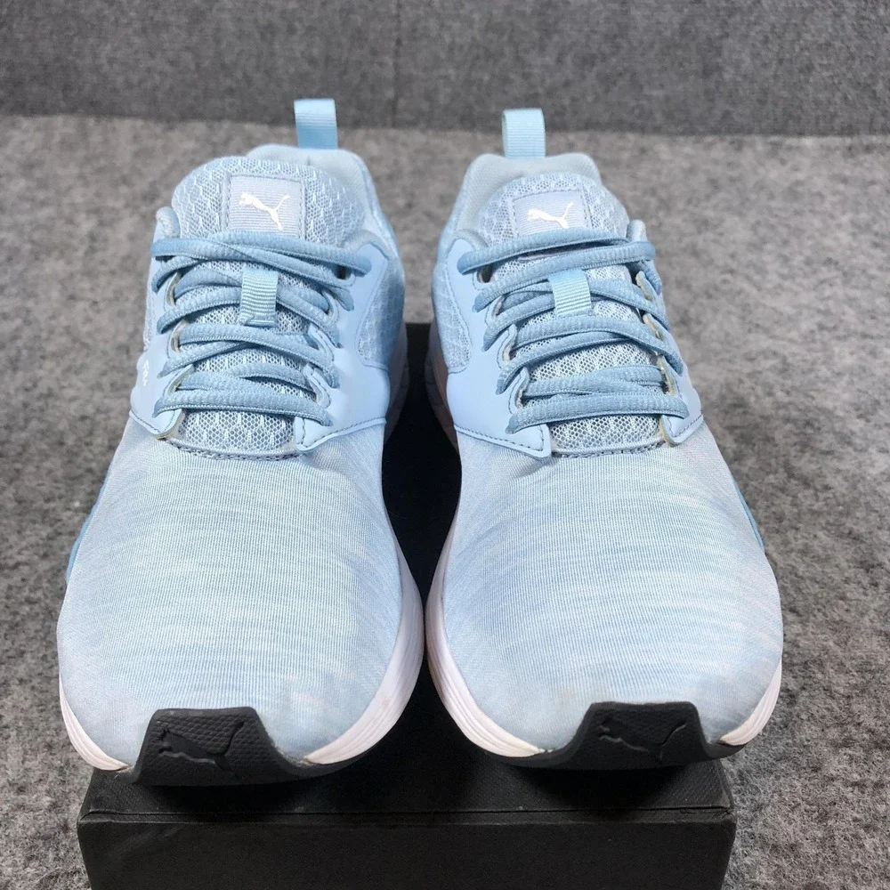 Puma NRGY Fit+ Shoes Mens Size‎ 7 Light Blue Mesh Running Sneakers 190556-14